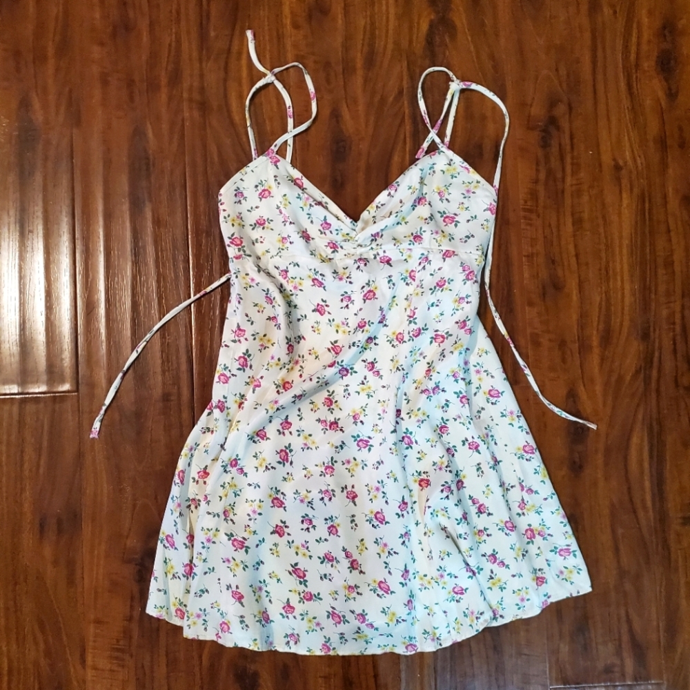 Zara pink & yellow floral sundress Sz M